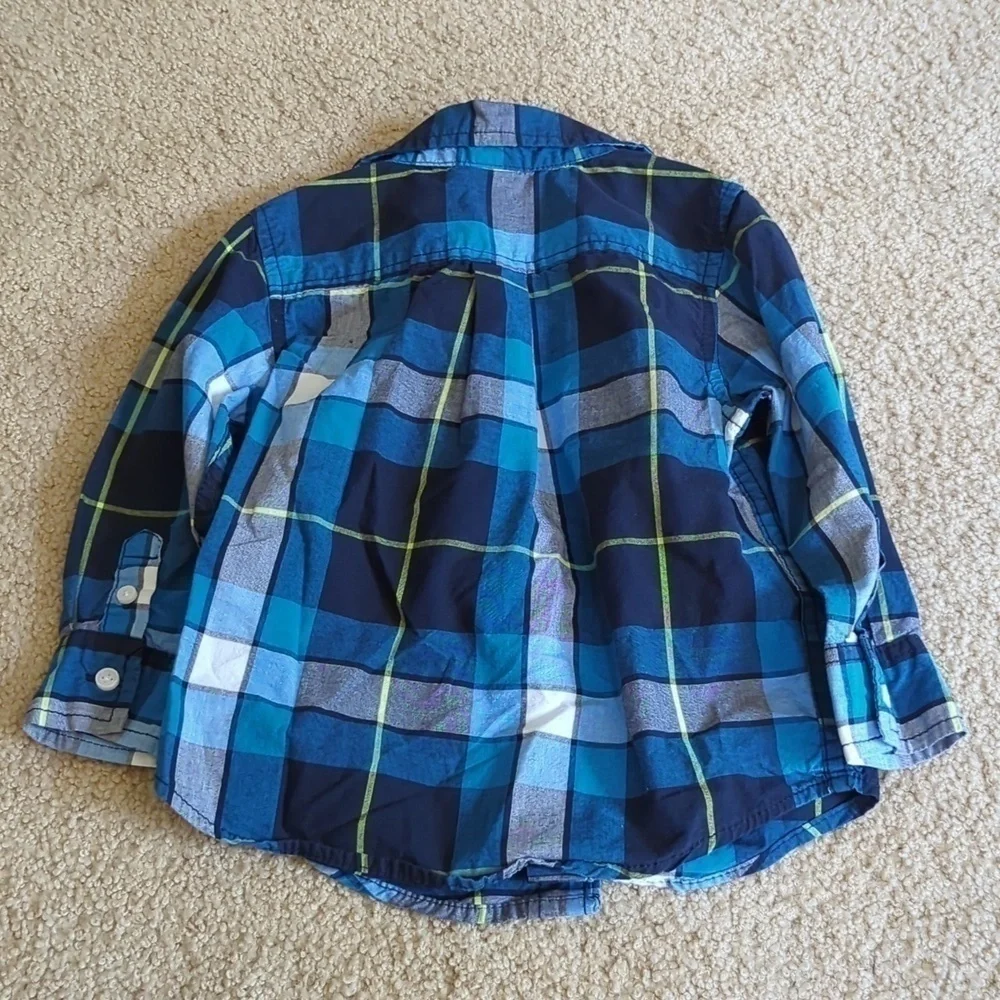 Gymboree Baby Boy Shirt Bundle 2 Polos & Bodysuit 12-18 M & Button Down 18-24M